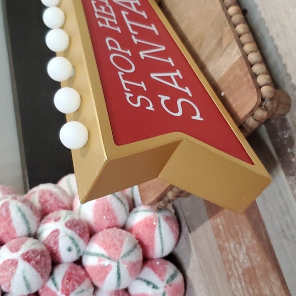 Santa Stop Here Marquee Sign-NWT - Picture 3 of 6